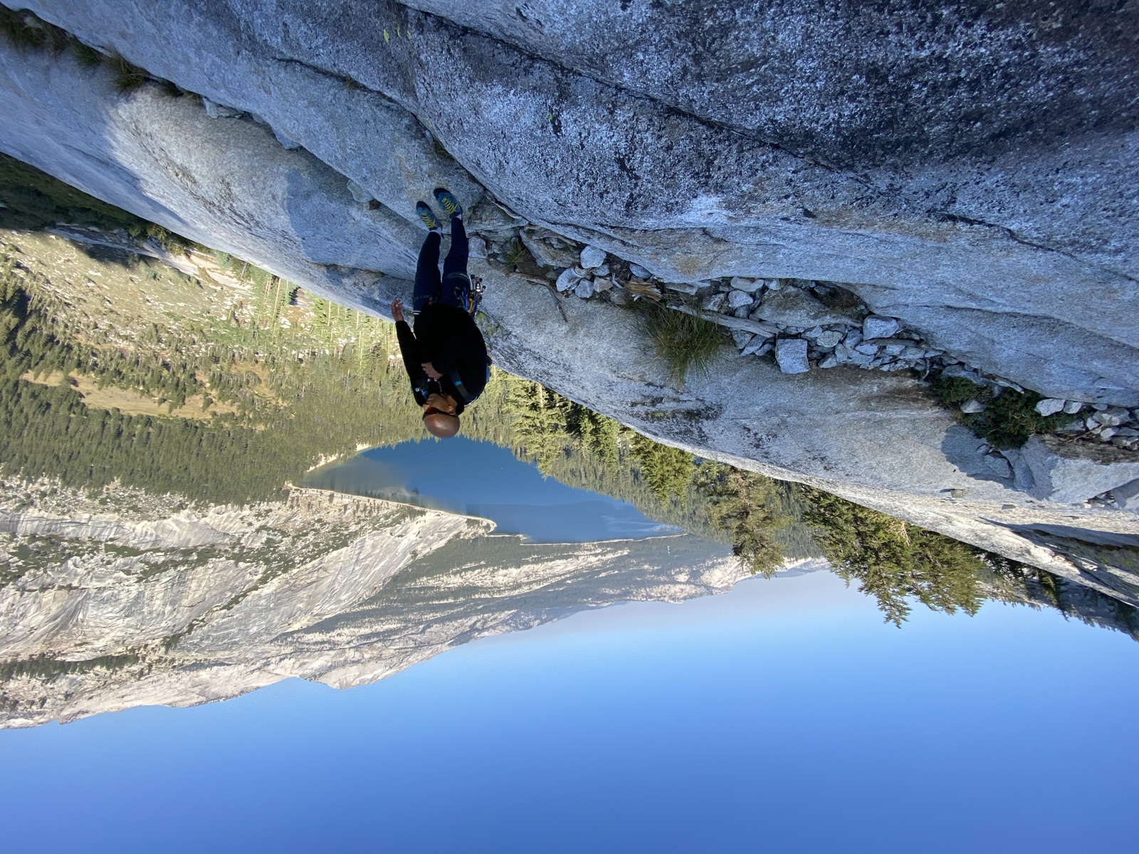 Dan on the slab above Tenaya Lake