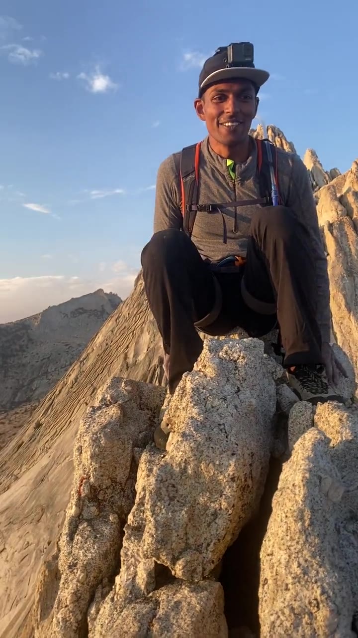 On a granite outcrop on Matthes Crest