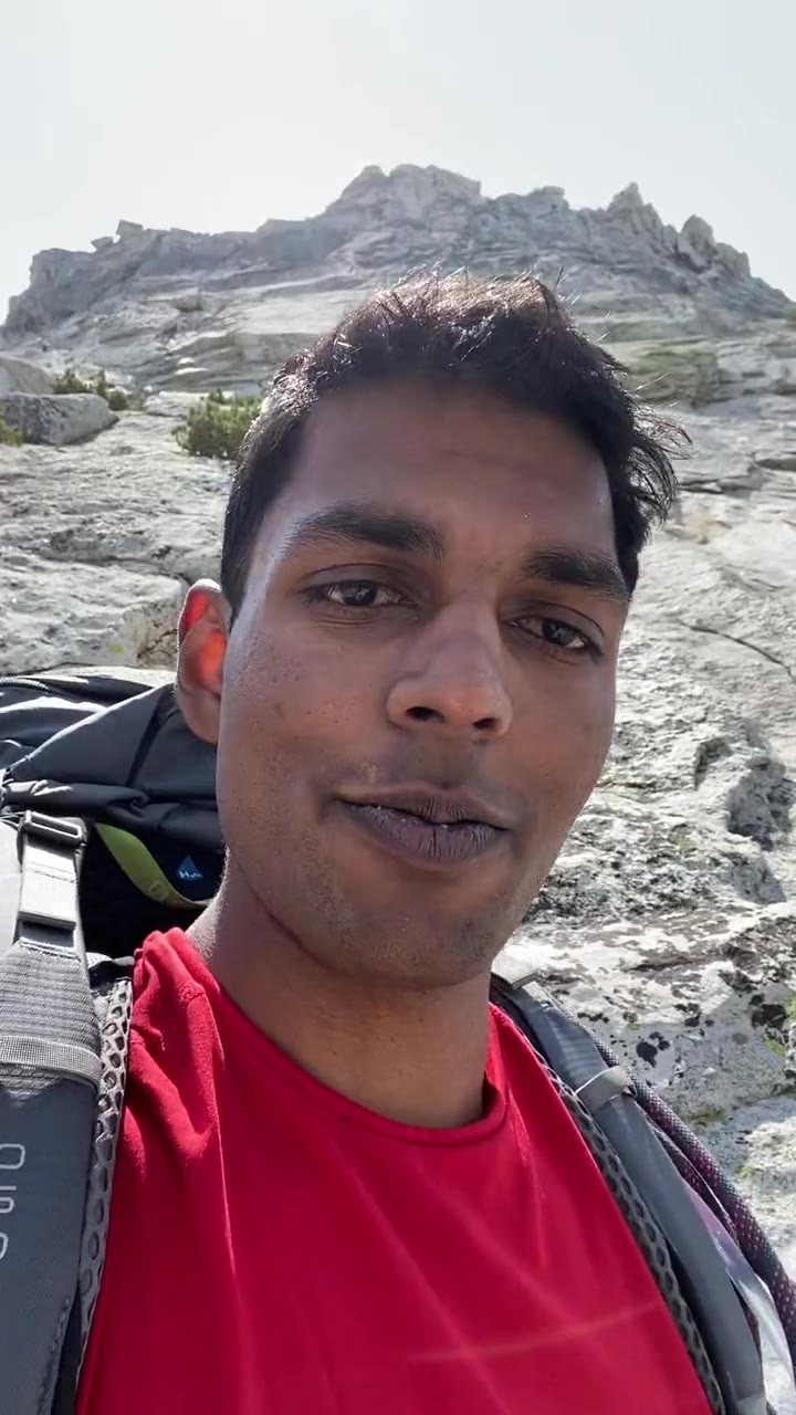 On the slabs of Tenaya Peak