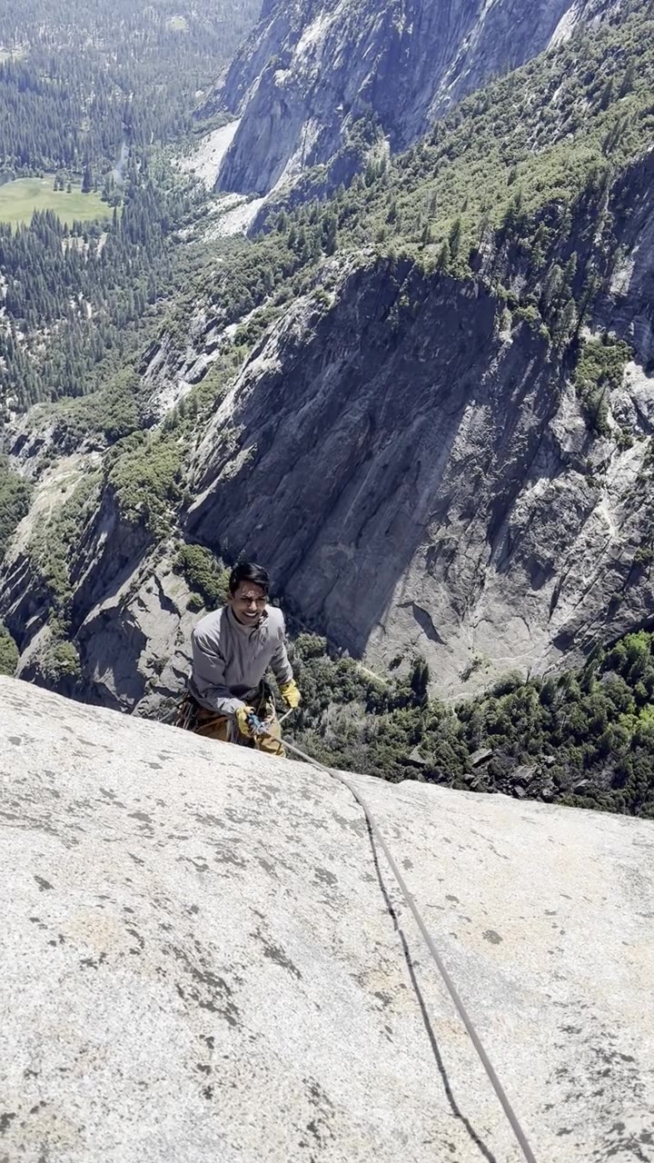 The final ascent of Lost Arrow Spire, Dan led and I followed
