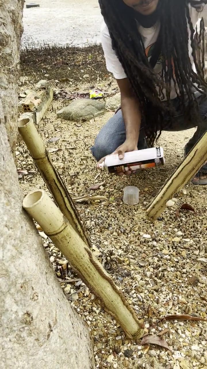 A bamboo bong